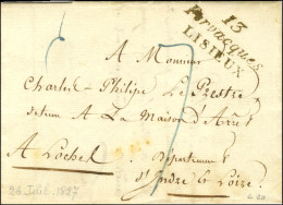 13 / Fervacques / LISIEUX Sur Lettre Avec Texte Daté 1827 Pour Loches. - TB / SUP. - R. - Other & Unclassified