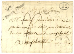 13 / St Pierre-s-Dives + 13 / CROISSANVILLE Sur Lettre Avec Texte Partiel Daté 1831 Pour Neufchâtel. - TB. - Other & Unclassified