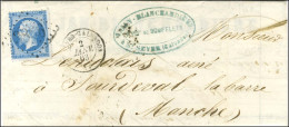 GC 3856 / N° 22 Càd T 15 ST SEVER-CALVADOS (13) Sur Lettre Avec Texte Pour Sourdeval. 1863. - TB / SUP. - RR. - Autres & Non Classés