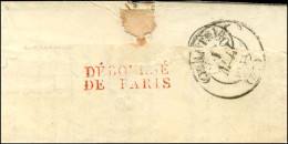 DEBOURSE / DE PARIS Rouge Sur Lettre Avec Texte Daté De Chateaudun. 1833. - TB / SUP. - R. - Sonstige & Ohne Zuordnung