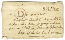Lettre En Port Payé Avec Texte Daté 1778 Remise Au Bureau D (rouge) Pour Paris. - TB. - Other & Unclassified