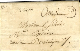 Circulaire En Port Payé Avec Imprimé Daté 1780 Remise Au Bureau F Pour Paris. - TB / SUP. - R. - Other & Unclassified