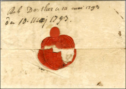 '' Deb D'Orthez '' Sur Lettre Avec Texte Daté 1793. - TB / SUP. - R. - Autres & Non Classés