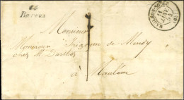 Cursive 64 / Barcus Càd T 15 MAULEON-SOULE (64) Sur Lettre Avec Texte Daté 1854 Adressée Localement Taxée 1. - TB / SUP. - Autres & Non Classés