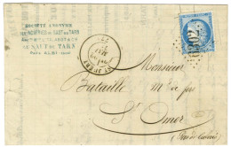 GC 6302 / N° 60 Càd T 17 ST JUÉRY (77) Sur Lettre Pour St Omer. 1874. - TB / SUP. - Altri & Non Classificati