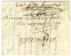 Lettre Avec Texte Daté De Brie Comte Robert 1785 Pour Versailles. Au Recto, Taxe 8 Annulée Et Mention Manuscrite '' Doit - Lettres Civiles En Franchise