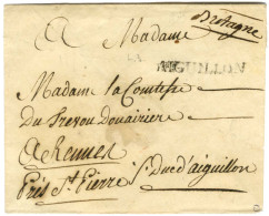 Contreseing De Franchise Manuscrit '' Duc D'Aiguillon '' (secrétaire D'Etat Aux Affaires étrangères De Louis XV) Sur Let - Cartas Civiles En Franquicia