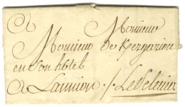 Contreseing De Franchise Manuscrit '' Le Pelletier '' Sur Lettre Avec Texte Daté Du 6 Juin 1768 Pour Lannion. - TB / SUP - Cartas Civiles En Franquicia