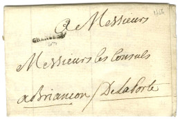 Delcampe - Contreseing De Franchise Manuscrit '' De La Porte '' (de La Porte De Meflay) Sur Lettre Avec Texte Daté De Grenoble Le 7 - Burgerlijke Brieven Zonder Portkosten