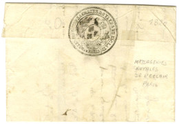 MESSAGERIES ROYALES DE L'ECLAIR / INSPECTION DE PARIS (S N° 9148) Au Verso D'une Lettre Avec Texte Daté Du 17 Août 1820  - Unclassified