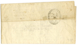 Marque Postale E.J.E.LABALTE ENT. DES INHUM. ET POMP. FUNEB. DE PARIS (S N° 9168) Au Verso D'une Lettre Imprimée Datée D - Zonder Classificatie