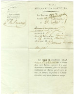 N° 5 / GRANDE ARMEE Sur Un Document De La Poste Concernant La Réclamation D'articles, Daté Du 22 Octobre 1808. - SUP. -  - Armeestempel (vor 1900)