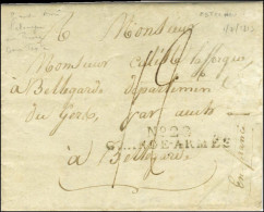 Delcampe - N° 22 / GRANDE-ARMÉE Sur Lettre Avec Très Bon Texte Historique Mentionnant L'Empereur Daté Estenau Le 1 Juillet 1813 Pou - Army Postmarks (before 1900)