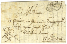 VERONA Sur Lettre Avec Très Bon Texte Daté Bussolengo Le 25 Février 1812 Pour Brescia. Au Recto, Contreseing De Franchis - Army Postmarks (before 1900)