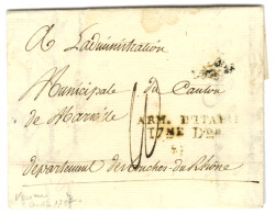 ARM. D'ITALIE / 17me Don Sur Lettre Avec Texte Daté De Vérone Le 24 Thermidor An 5 Pour Marseille. - TB. - Army Postmarks (before 1900)