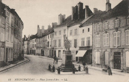 CARTE POSTALE ORIGINALE ANCIENNE : NEUFCHATEAU LA PLACE JEANNE D'ARC ANIMEE VOSGES (88) - Neufchateau