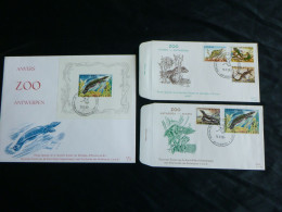 1965 1344-1347 & 1348 FDC's (antwerpen) & FDC BL39 : " Zoo D'Anvers / Antwerpse Zoo " - 1961-1970