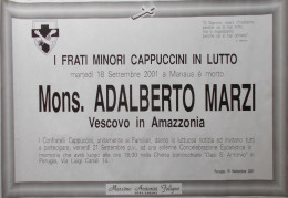 Affiche 47 Cm X 68 Cm Bisschop Adalberto Domingos Marzi , OFM Cap.  12/04/1922 - 18/09/2001 - Christentum