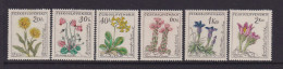 CZECHOSLOVAKIA  - 1960 Flowers Set Never Hinged Mint - Unused Stamps