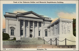 USA-ARLINGTON. VA. 1950 "Tomb Of Unknown Soldier And Memorial Amphitheatre Building" - Arlington