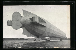 AK Zeppelin's Luftschiff, Neues Modell Vor Dem Aufstieg  - Luchtschepen