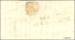 Delcampe - (D) / ARM. D'ESPAGNE Sur Lettre Avec Texte Non Daté Adressée à Madrid, Au Verso DÉB (C) / ARM. D'ESPAGNE. - TB. - R. - Army Postmarks (before 1900)