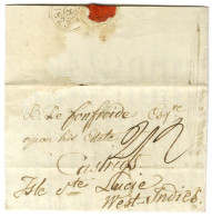 Lettre Avec Texte Daté De Londres Le 8 Novembre 1823 Pour L'île De Sainte Lucie. - TB / SUP. - Otros & Sin Clasificación