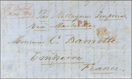 Lettre Avec Texte Daté De Hong Kong Le 24 Octobre 1866 Pour Tonnerre, Au Recto P.P. De Fabrication Locale, Au Verso Càd  - Other & Unclassified