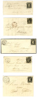 Lot De 5 Lettres Affranchies Avec N° 3 Dont 1 Càd Du 12 Janvier 1849. - TB. - Collezioni