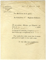 BERTHIER Alexandre, Prince De Wagram (1753-1815), Maréchal D'Empire. - Autres & Non Classés