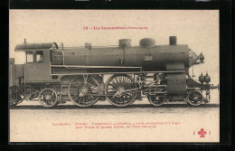 AK Eisenbahn, 3002, Locomotive Atlantic Compound A 4 Cylindres, 4 Roues Accouplees Et A Bogie  - Eisenbahnen