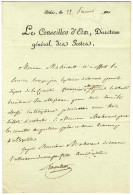 LAVALETTE Antoine Marie Chamans, Comte De (1769-1830), Directeur Général Des Postes. - Sonstige & Ohne Zuordnung