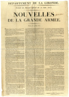 NOUVELLES DE LA GRANDE ARMÉE. - Other & Unclassified