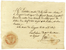 OCCUPATION PRUSSIENNE EN 1815. - Sonstige & Ohne Zuordnung