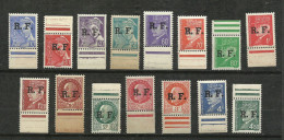 France Libération De Lyon Série Complète   N° 1 à 15 Neufs * * B/TB   Cote=30 Euros Les Moins Chers Du Site Voir Scans - Unused Stamps