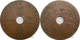 Indochine - Colonie Française - 1 Centime 1923 Poissy - TB/VF30 - Mon6310 - Indochina Francesa