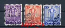 SCHWEIZ Mi. Nr. 294-296 Pro Patria“: Freiburger Senn - Siehe Scan - Used - Used Stamps