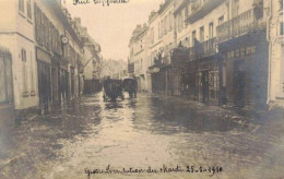 GISORS  CARTE PHOTO INONDATIONS DE 1910  RUE CAPPEVILLE - Gisors