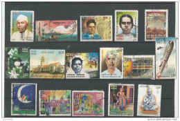 India - 2008 - 16 Different Commemorative Stamps - USED. ( OL 02/10/2013) - Usati