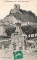 FRANCE - La Roche Guyon - Vue Sur La Fontaine Et Le Donjon - Vue Générale - Animé - Carte Postale Ancienne - La Roche Guyon