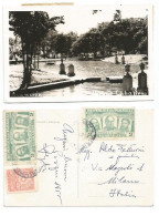 Paraguay 6apr1955 Pcard Asuncion Parque Caballero To Italy With Heroes G.2 (x2) + C.10 Coat-of-arms - Paraguay