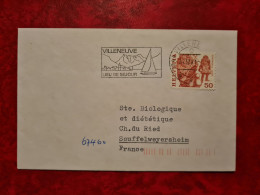 SUISSE LETTRE 1981  FLAMME VILLENEUVE LIEU DE SEJOUR - Other & Unclassified