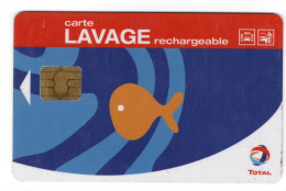 Ancienne Carte Lavage Auto Rechargeable TOTAL - Andere & Zonder Classificatie