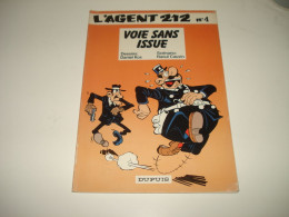 C55 / L'agent 212 N° 4 " Voie Sans Issue " - EO De 1984 - TBE - Agent 212, L'