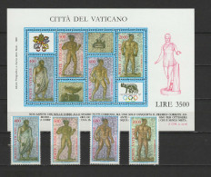 Vatican 1987 Olympic Games, Olymphilex Set Of 4 + S/s MNH - Verano 1988: Seúl