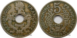 Indochine - Colonie Française - 5 Centimes 1924 - TTB/XF45 - Mon6059 - Indochine