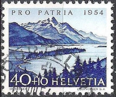 Schweiz Suisse Pro Patria 1954: "Silser See" Zu WII 70 Mi 601 Yv 552 70 Mit Stempel COURTELARY 16.VIII.54 (Zu CHF 13.00) - Usados