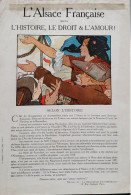 1914 1918  Document Alsace Française Selon    (l'histoire Le Droit Et L'amour ) - Lettres & Documents