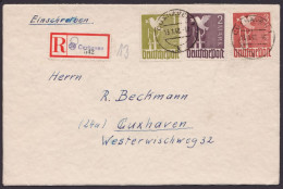 MiNr 959/61, Dek. MiF, Orts-R-Brief "Cuxhaven", 13.1.48 - Storia Postale