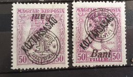 Magyar Kir Posta / Surcharge Regatul Romaniei (2 Timbres Neufs) - Neufs